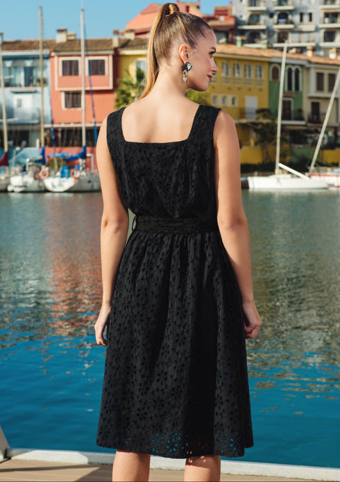 Kleid Schwarz 23F-817/2 C FRESH COTTON